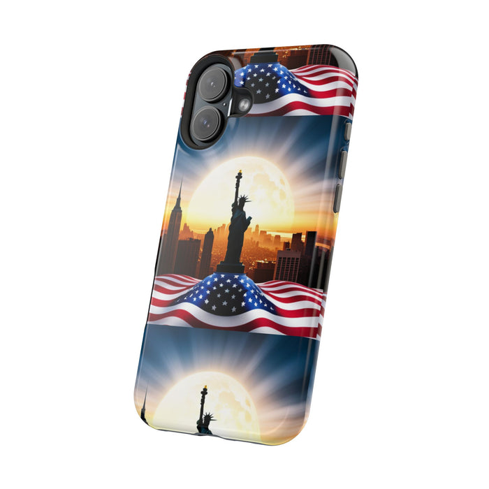 MagSafe American Flag Tough Phone Case: Show Your Patriotism in Style