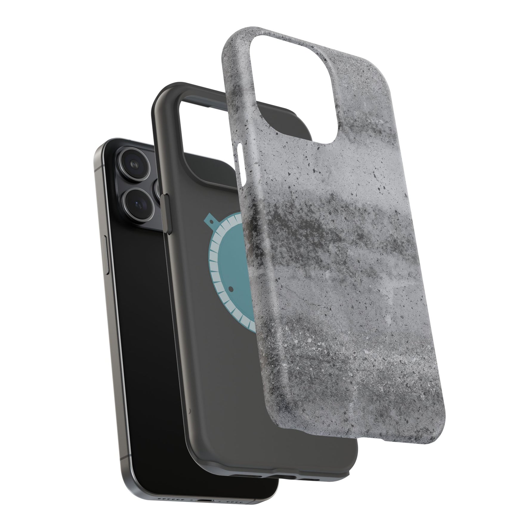 Concrete Pattern iPhone Case with Magsafe Compatibility