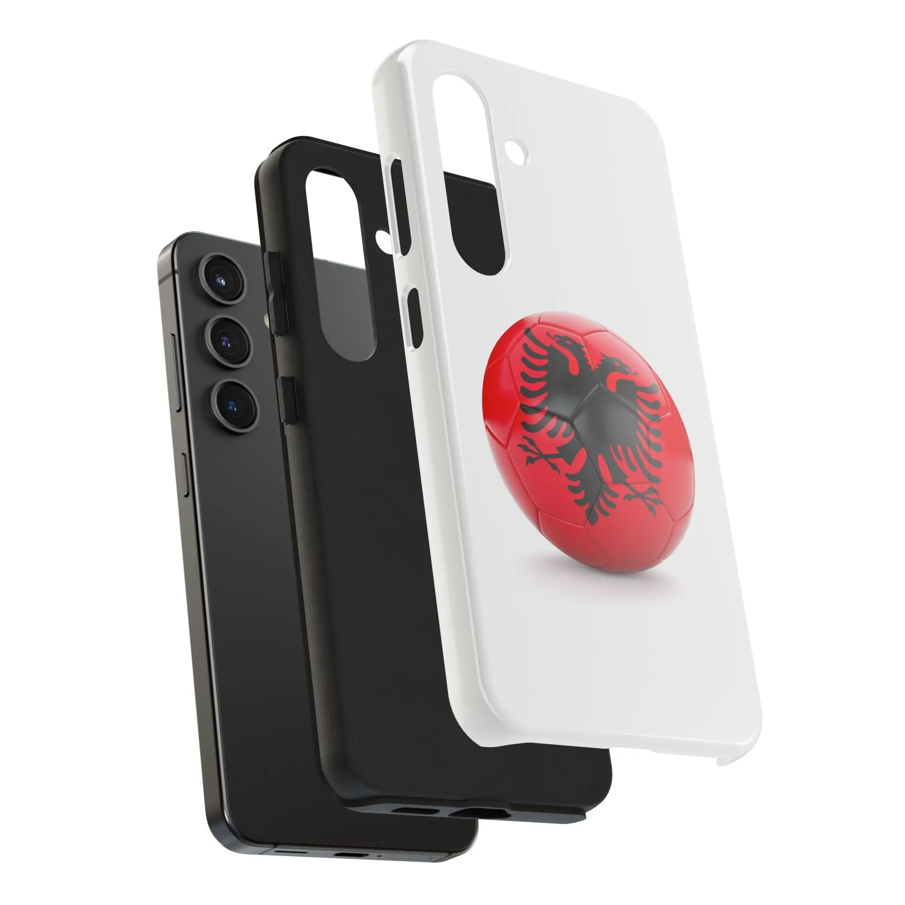 Tough Phone Cases with Albanian soccer flag - Shamo's