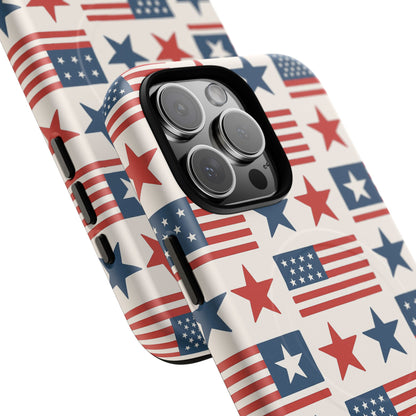 Patriotic American Flag iPhone Case | MagSafe