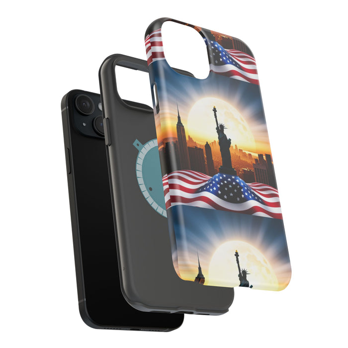 MagSafe American Flag Tough Phone Case: Show Your Patriotism in Style