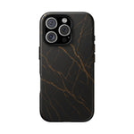 Black Marble Tough iPhone Case  Shamo's iPhone 16 Pro / Matte