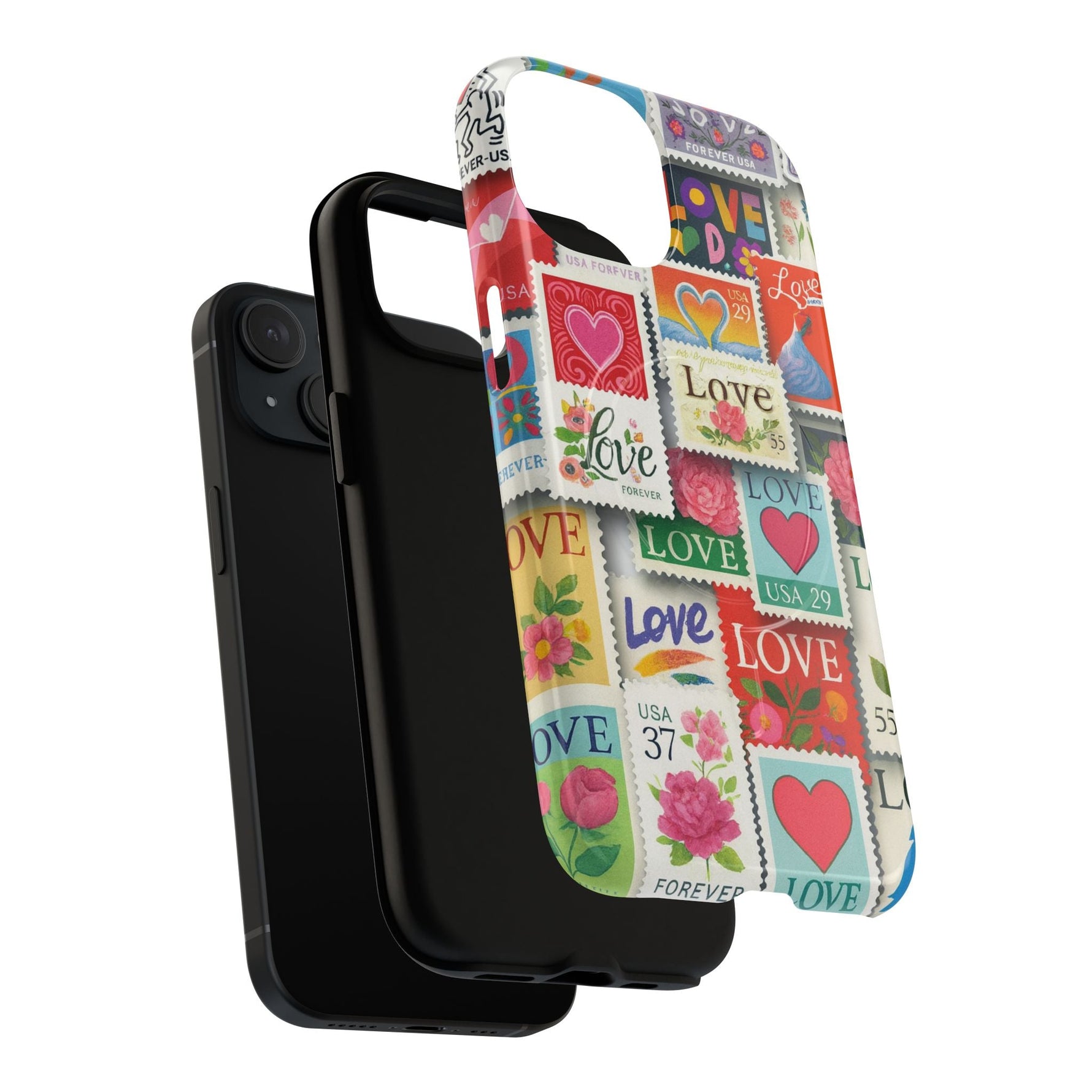 Vintage Romantic Love Stamp iPhone Case | Tough Protection + MagSafe  Shamo's