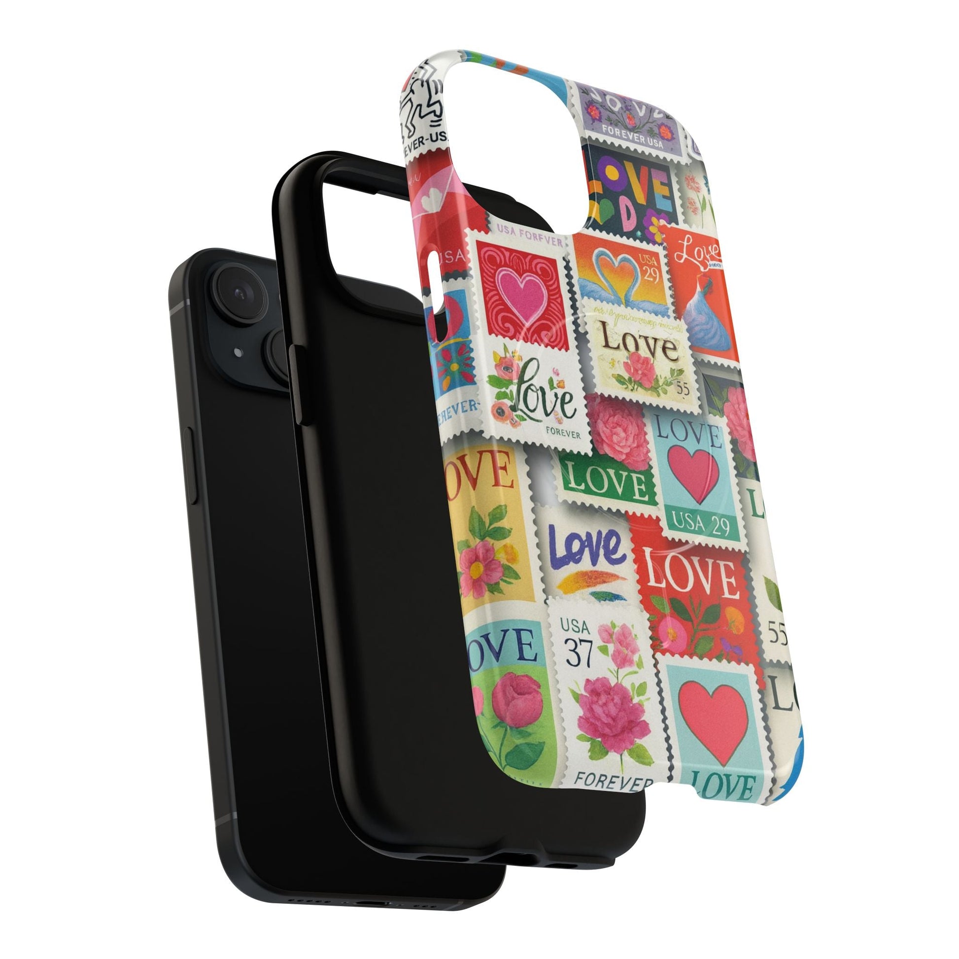 Vintage Romantic Love Stamp iPhone Case | Tough Protection + MagSafe  Shamo's