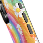 Rainbow Daisy Magnetic Impact-Resistant Phone Case with MagSafe Compatibility - iPhone 17 / Glossy - Shamo's