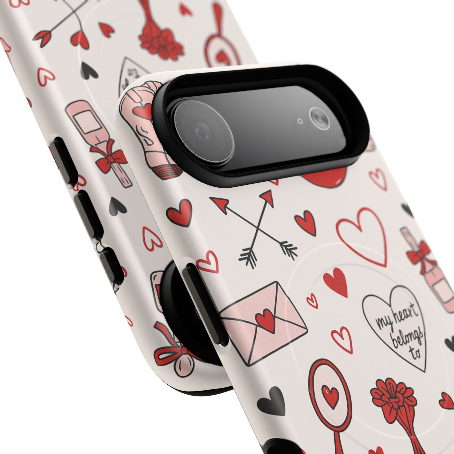 Romantic Love Doodle Tough iPhone Case (
