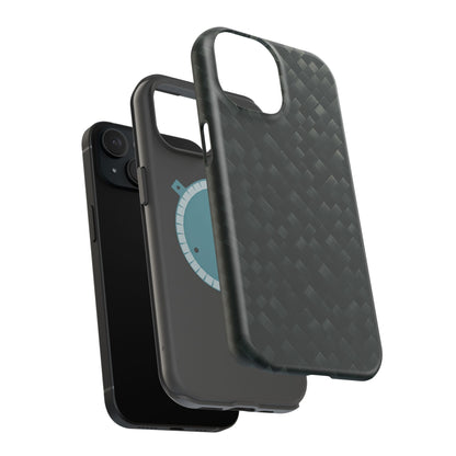 Dark Carbon Fiber Texture Magnetic Impact-Resistant iPhone Case | MagSafe compatible  Shamo's