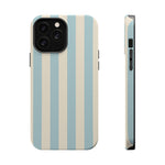 Blue Strips Pattern iPhone Case Compatible with MagSafe - Shamo's