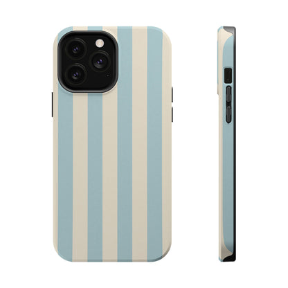 Blue Strips Pattern iPhone Case Compatible with MagSafe