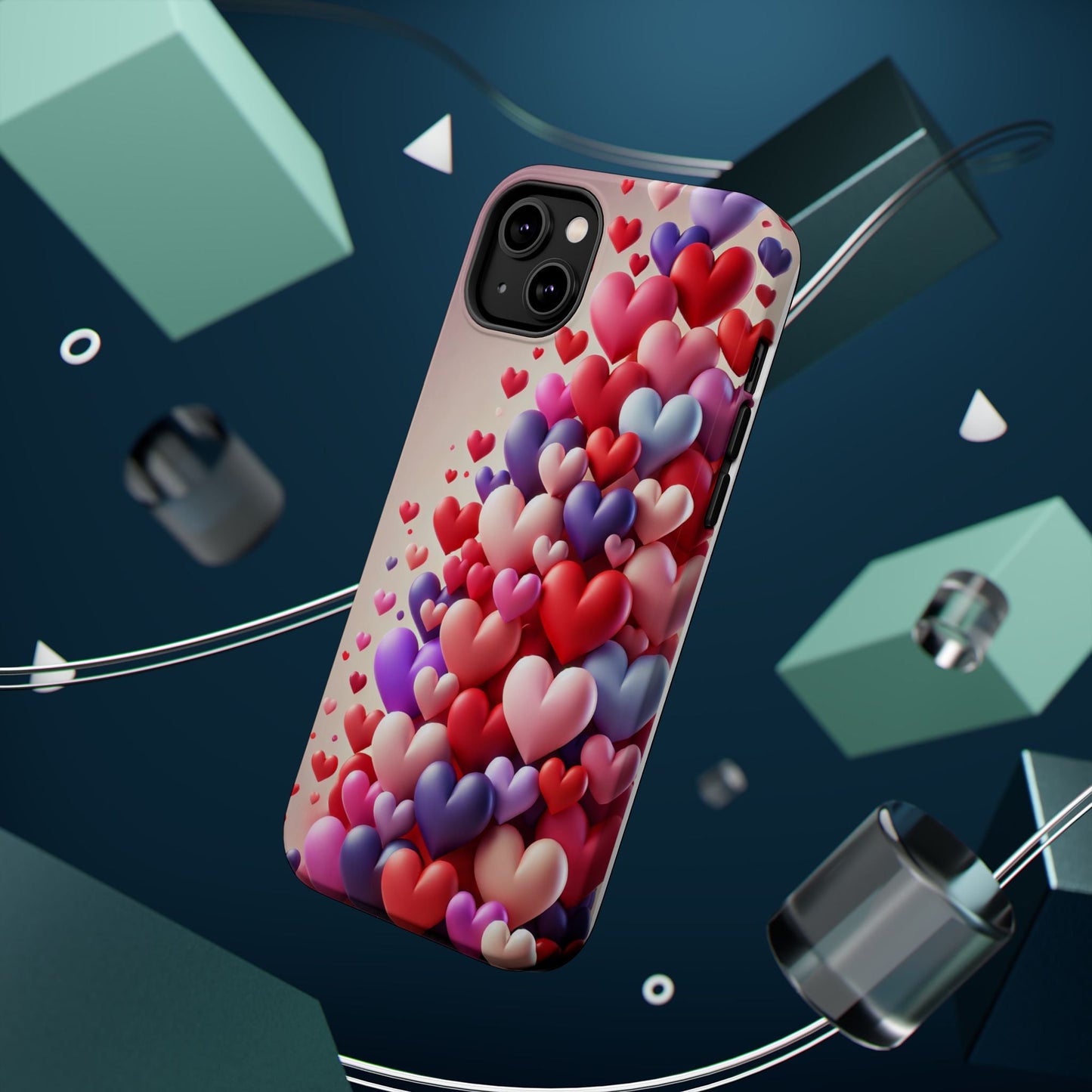 Love Hearts MagSafe iPhone Case — Magnetic, Impact-Resistant  Shamo's