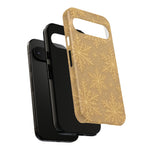 Golden Snowflake Holiday iPhone Case  Shamo's