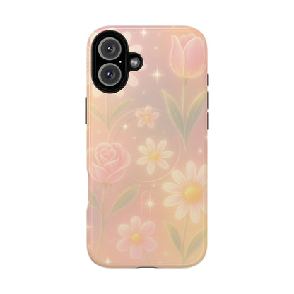 Sparkle Garden Floral iPhone Case with MagSafe