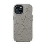 Cracked Concrete Texture iPhone Case with MagSafe compatibility