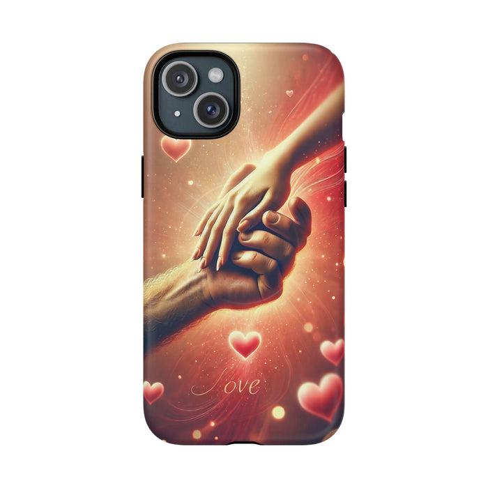 Magnetic Phone Case - Hands in Love Design - Compatible with MagSafe