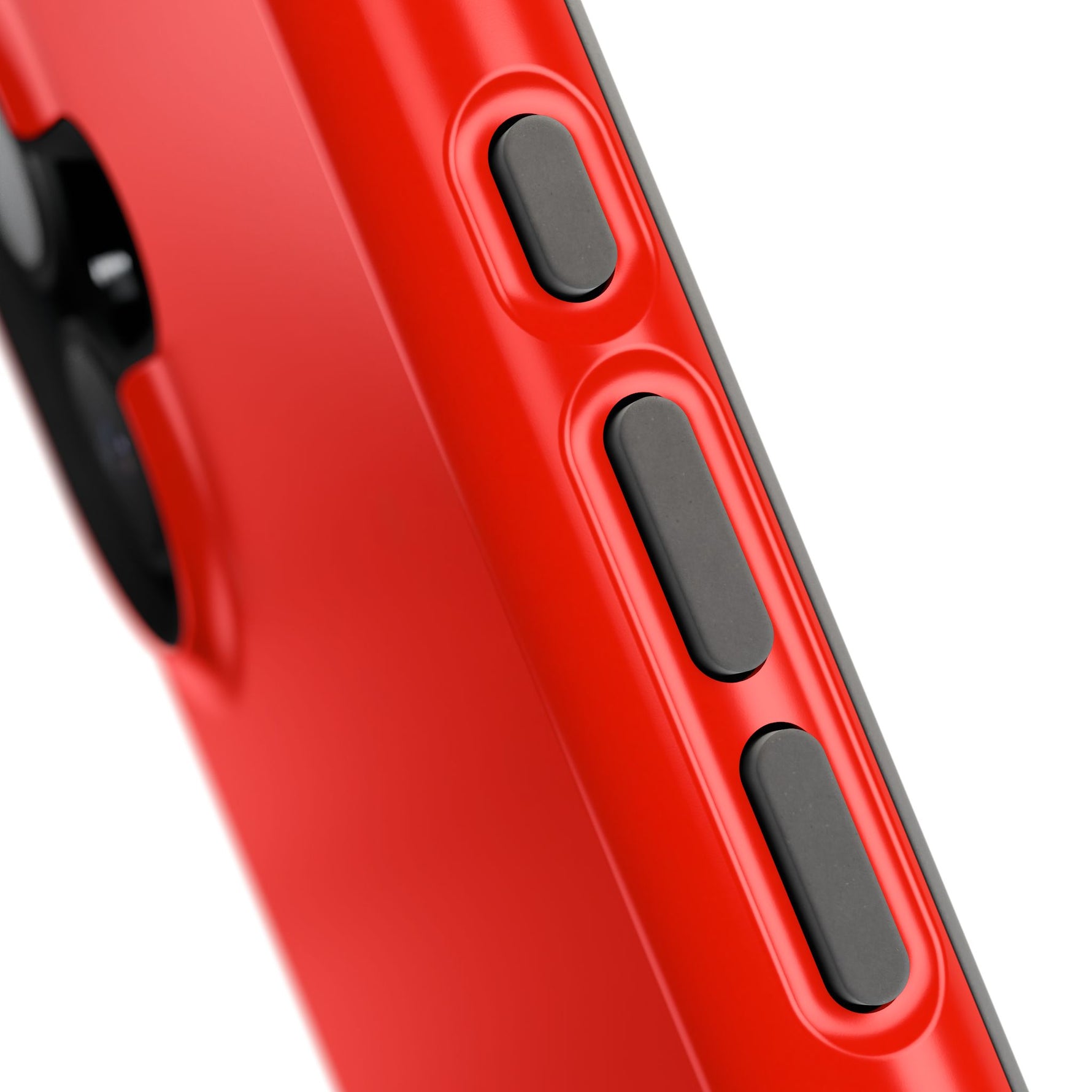 Electric Red Solid Color MagSafe Compatible Impact-Resistant iPhone Case | Slim Protective Cover