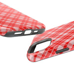 Red Plaid Magnetic Impact-Resistant iPhone Case | MagSafe