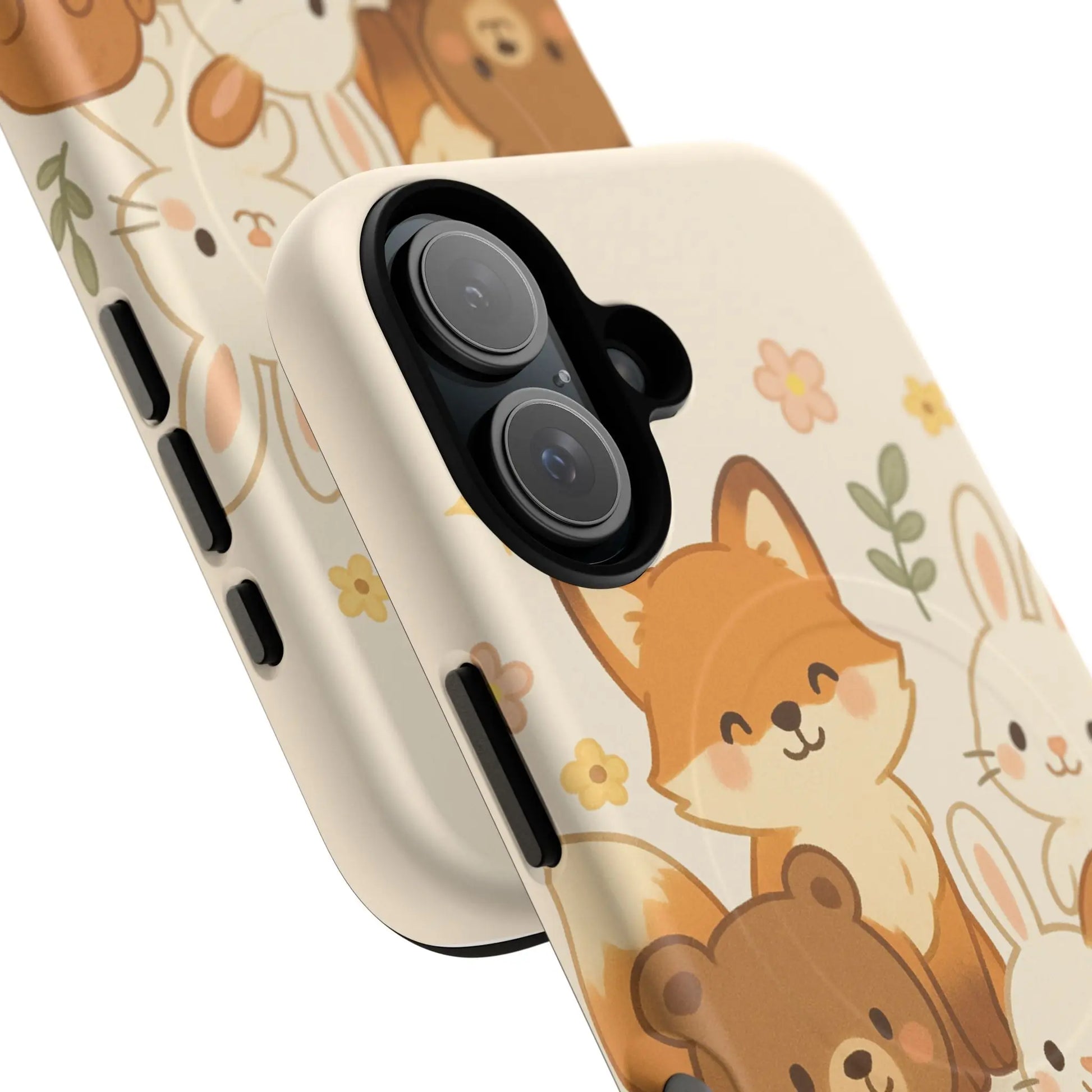 Forest Friends iPhone Case — Fox, Bear & Bunny Design. with MagSafe  Shamo's