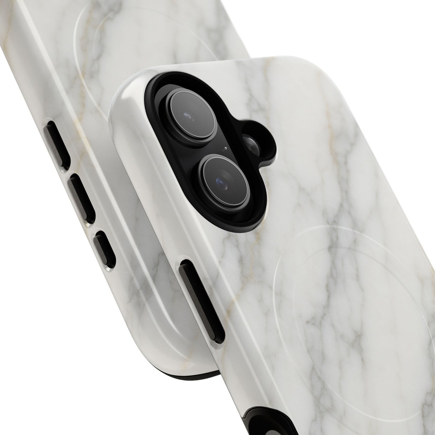 Classic White Marble iPhone Case with MagSafe