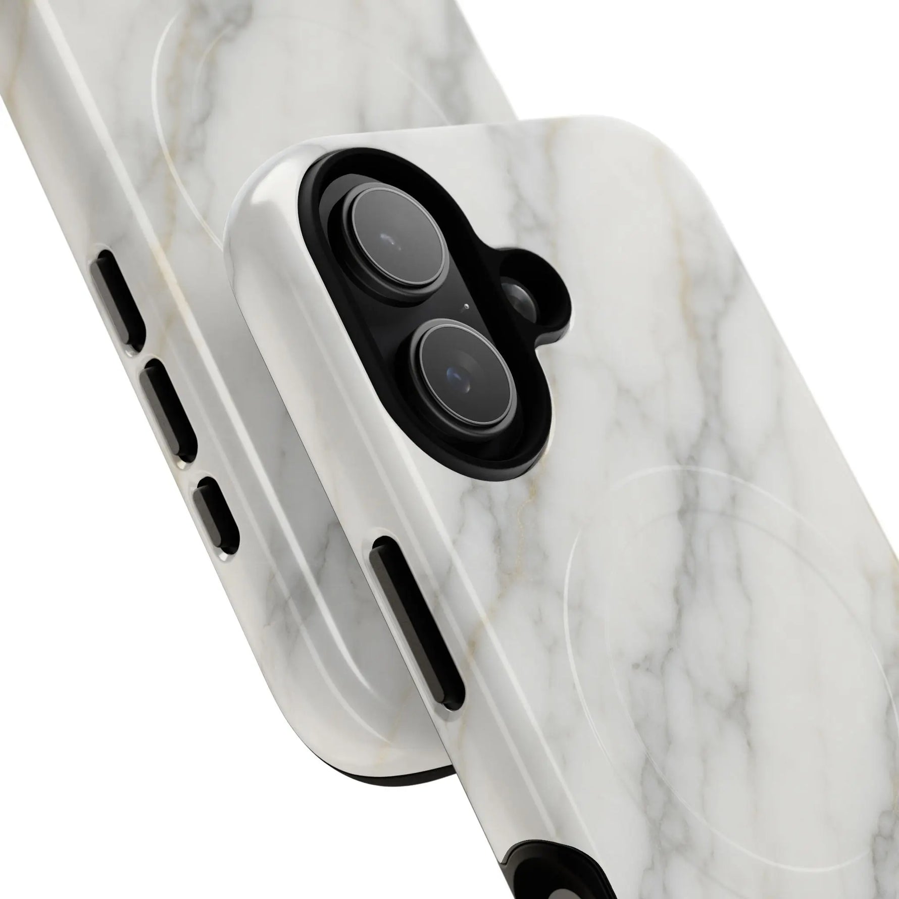 Classic White Marble iPhone Case with MagSafe  Shamo's
