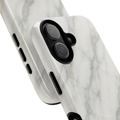 Classic White Marble iPhone Case with MagSafe