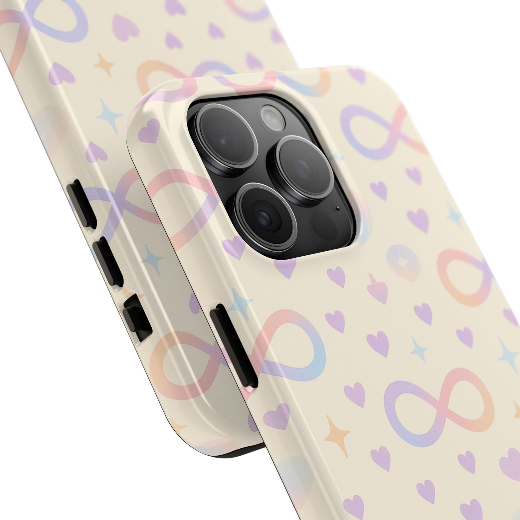 Infinity Pattern Tough Phone Case — Pastel Hearts & Stars  Shamo's