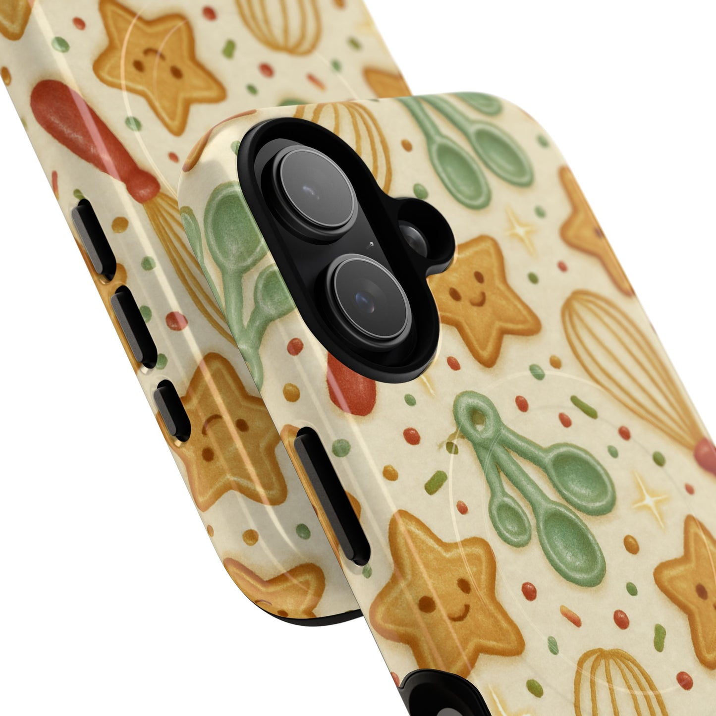 Baking Holiday iPhone Case — Cute Whisk & Cookie Pattern | compatible with MagSafe