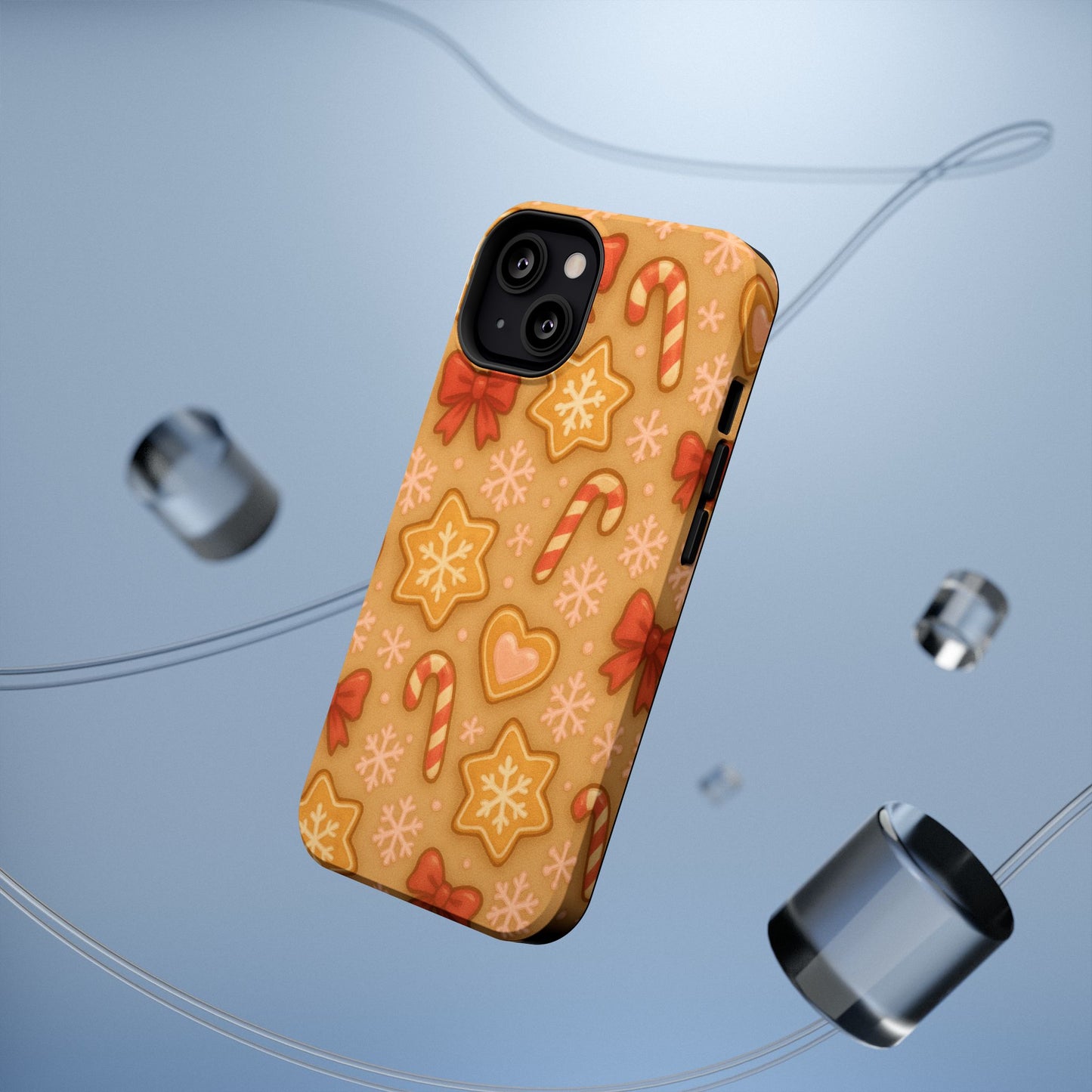 Candy Cane & Gingerbread Holiday iPhone Case — Impact-Resistant