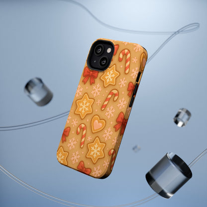 Candy Cane & Gingerbread Holiday iPhone Case — Impact-Resistant
