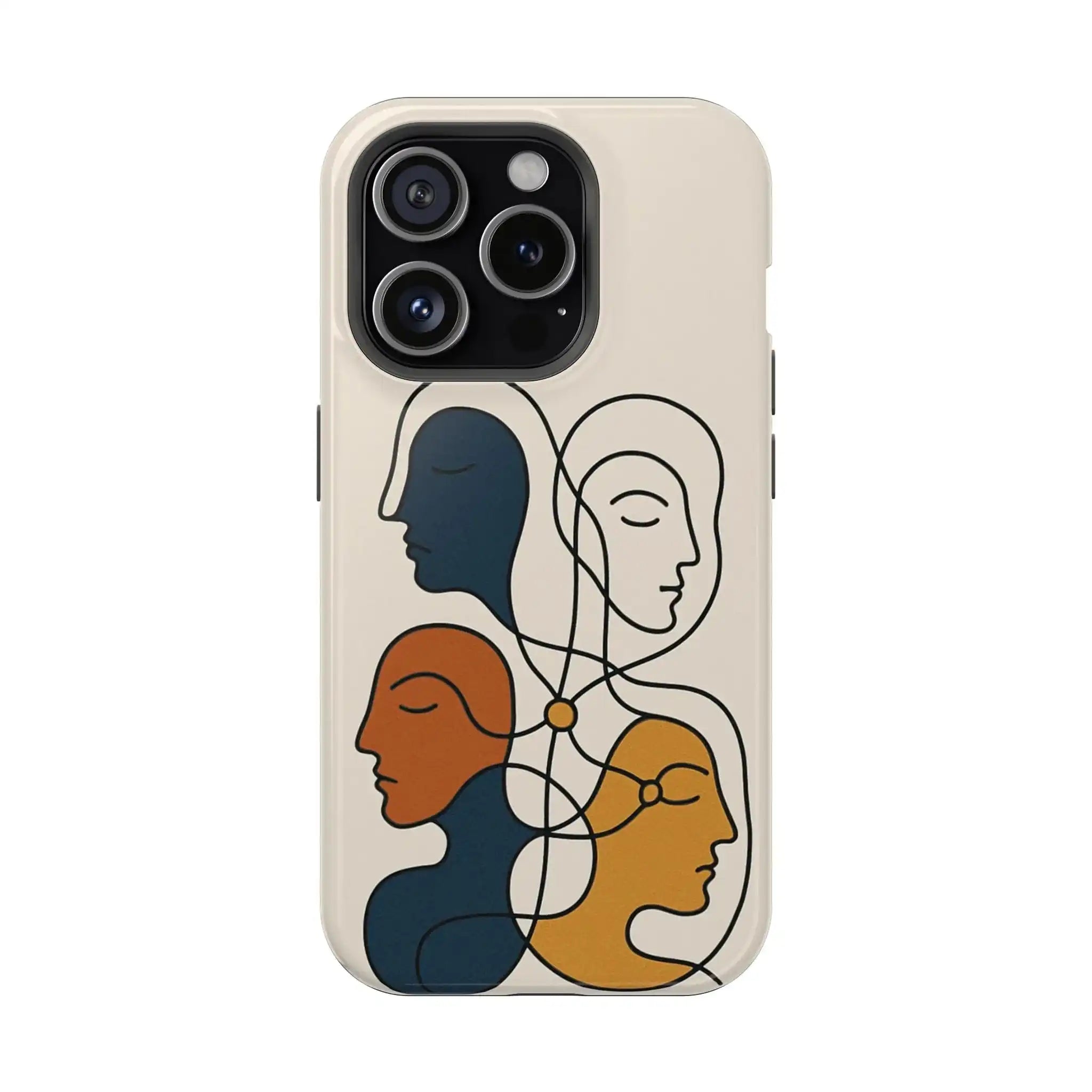 "Connected Lines" Minimalist iPhone Case — MagSafe, Magnetic Impact-Resistant  Shamo's iPhone 15 Pro / Glossy