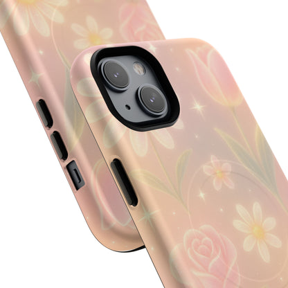 Sparkle Garden Floral iPhone Case with MagSafe
