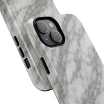 Silver Mist Marble iPhone Case with MagSafe - Shamo's