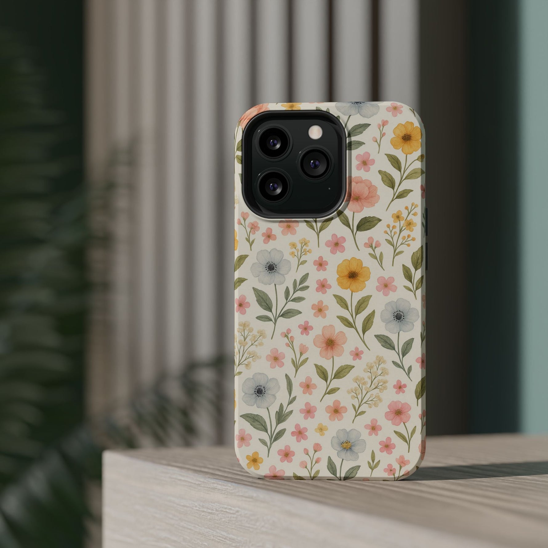 Floral Garden Impact iPhone Case with MagSafe compatibility  Shamo's