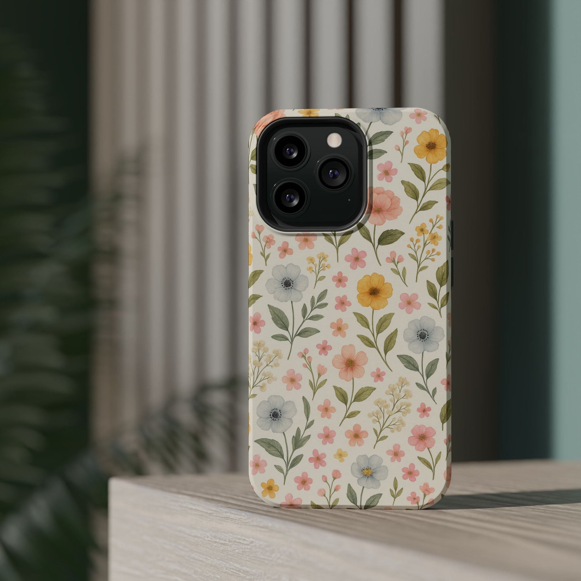 Floral Garden Impact iPhone Case with MagSafe compatibility  Shamo's