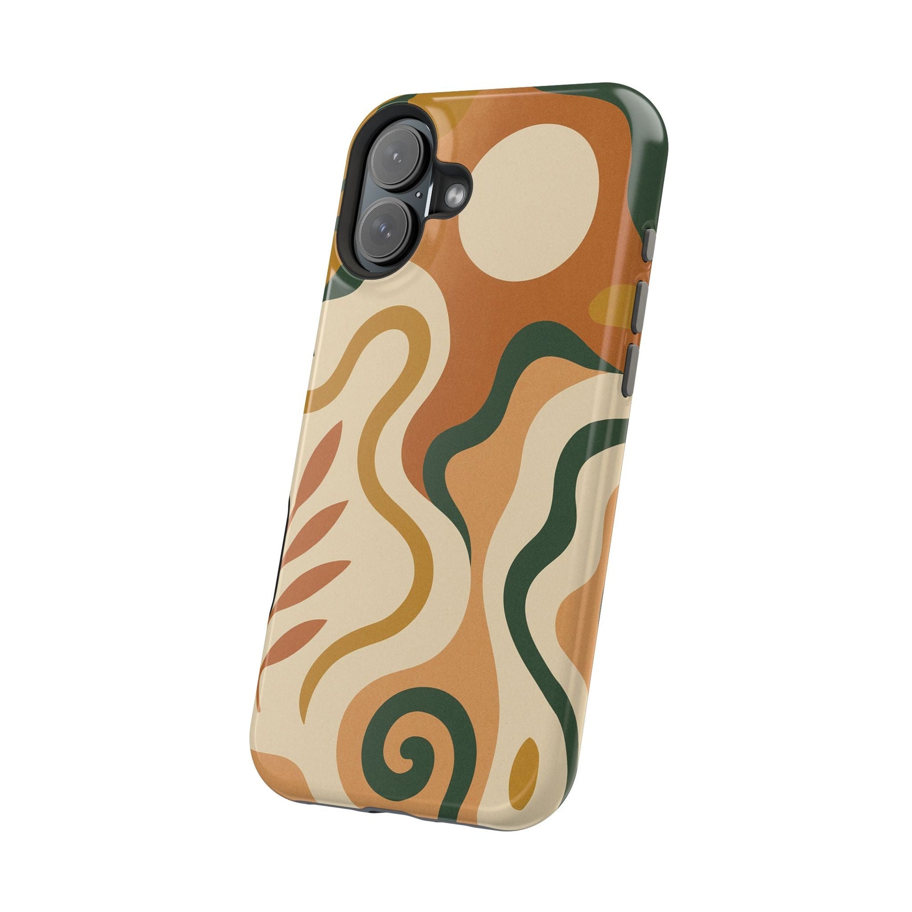 Abstract Earth-Tone Impact iPhone Case — MagSafe  Shamo's