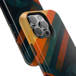 “Geometry of Becoming” Abstract iPhone MagSafe Case — Magnetic Impact-Resistant