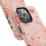 Floral Hearts Magnetic Impact-Resistant Phone Case - iPhone 17 / Glossy - Shamo's