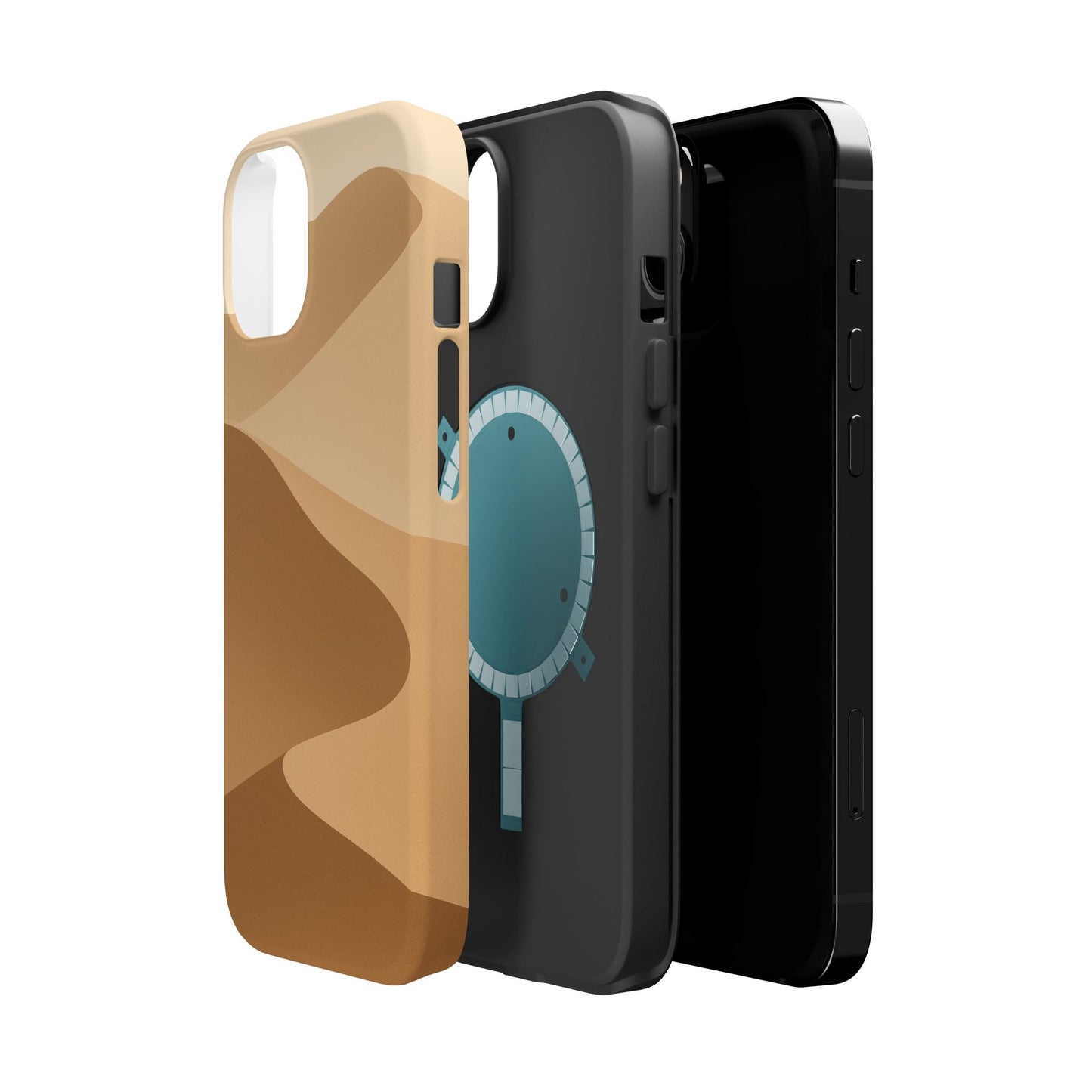 Neutral Desert Wave Design iPhone Case | MagSafe  Shamo's