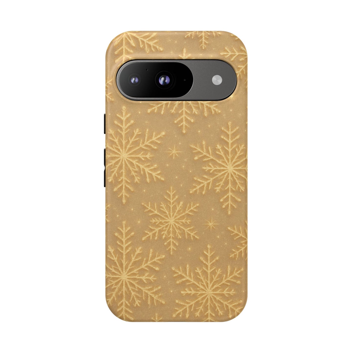 Golden Snowflake Holiday iPhone Case