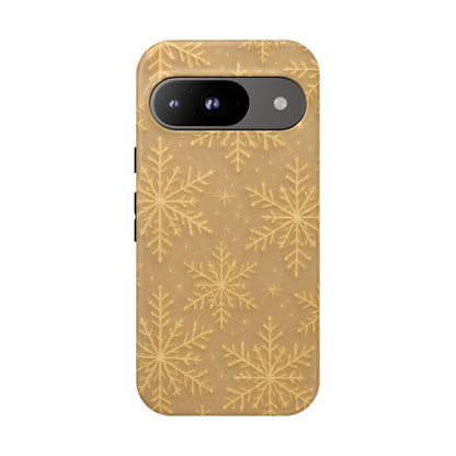 Golden Snowflake Holiday iPhone Case