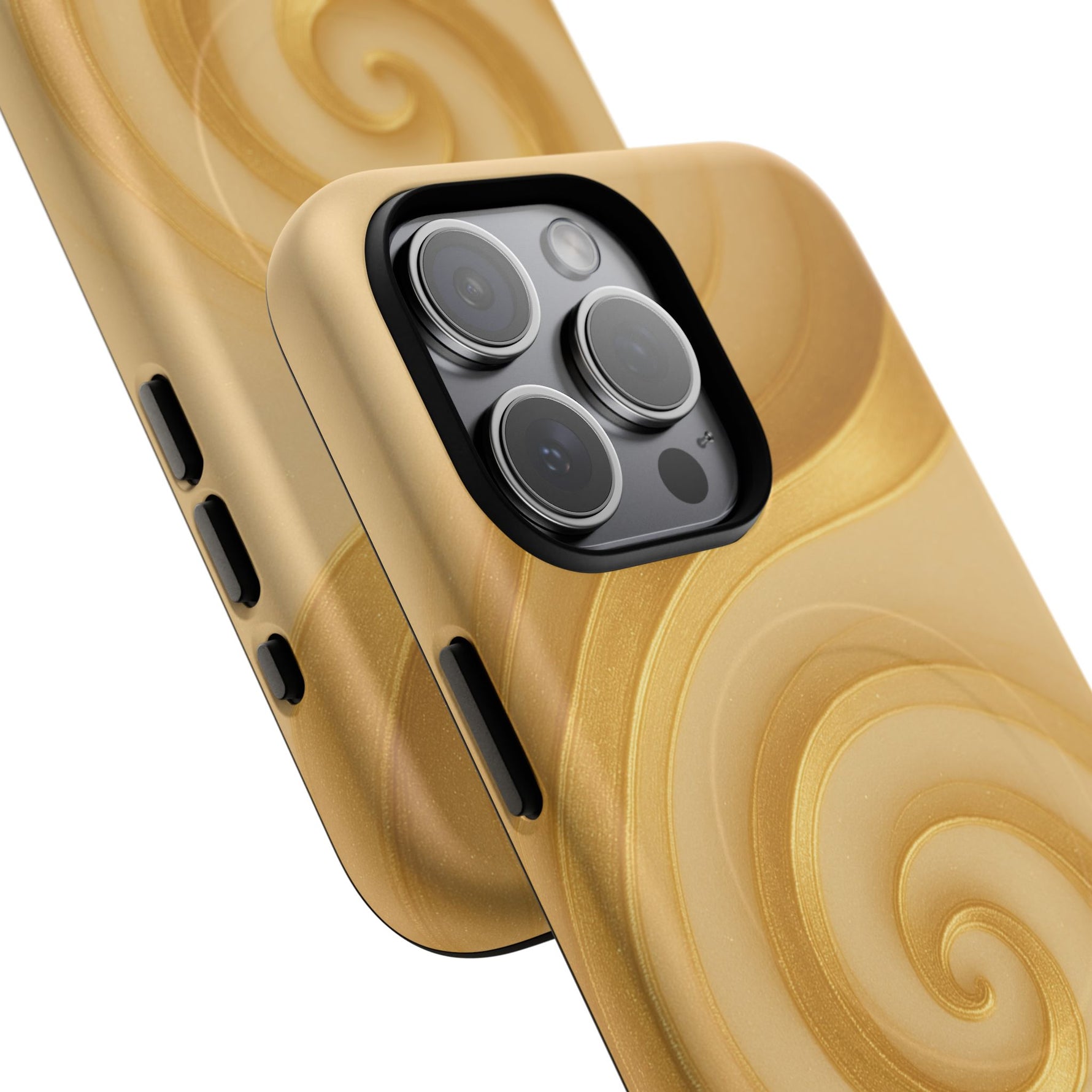 Luxury Series Swirl Gold iPhone Case compatible with MagSafe - Shamo's