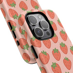 Strawberry Pattern Magnetic Phone Case | Berry Sweet Love