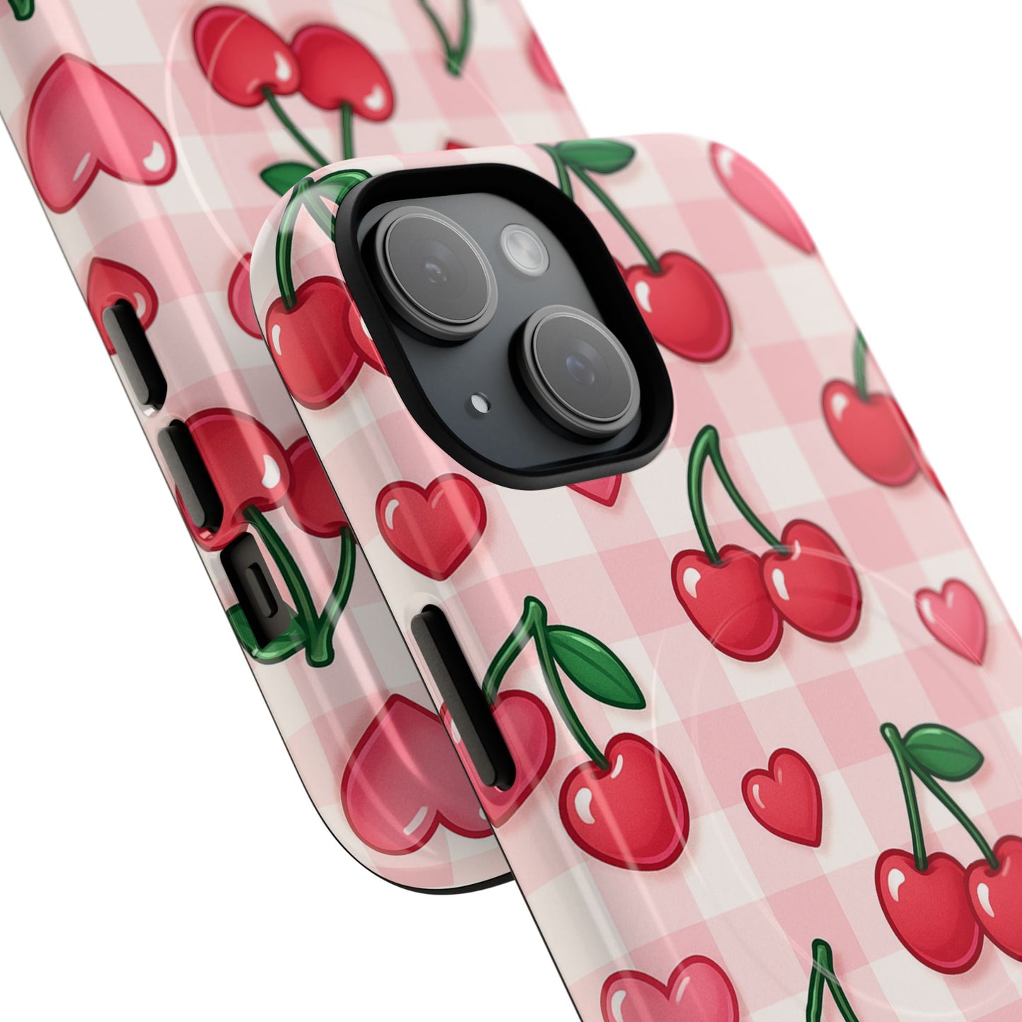 Y2K Cherries & Hearts iPhone Case | MagSafe
