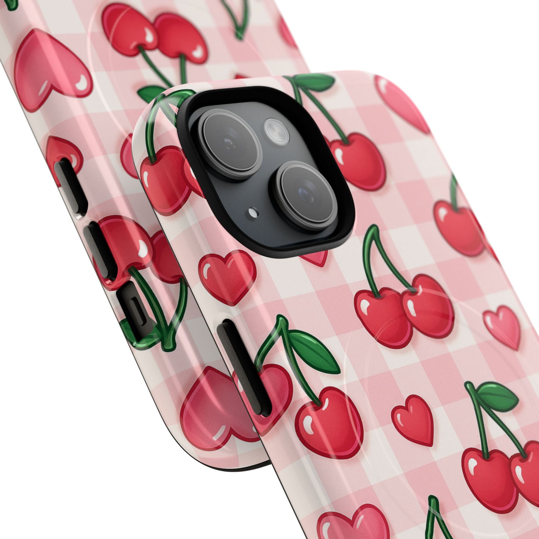 Y2K Cherries & Hearts iPhone Case | MagSafe - Shamo's