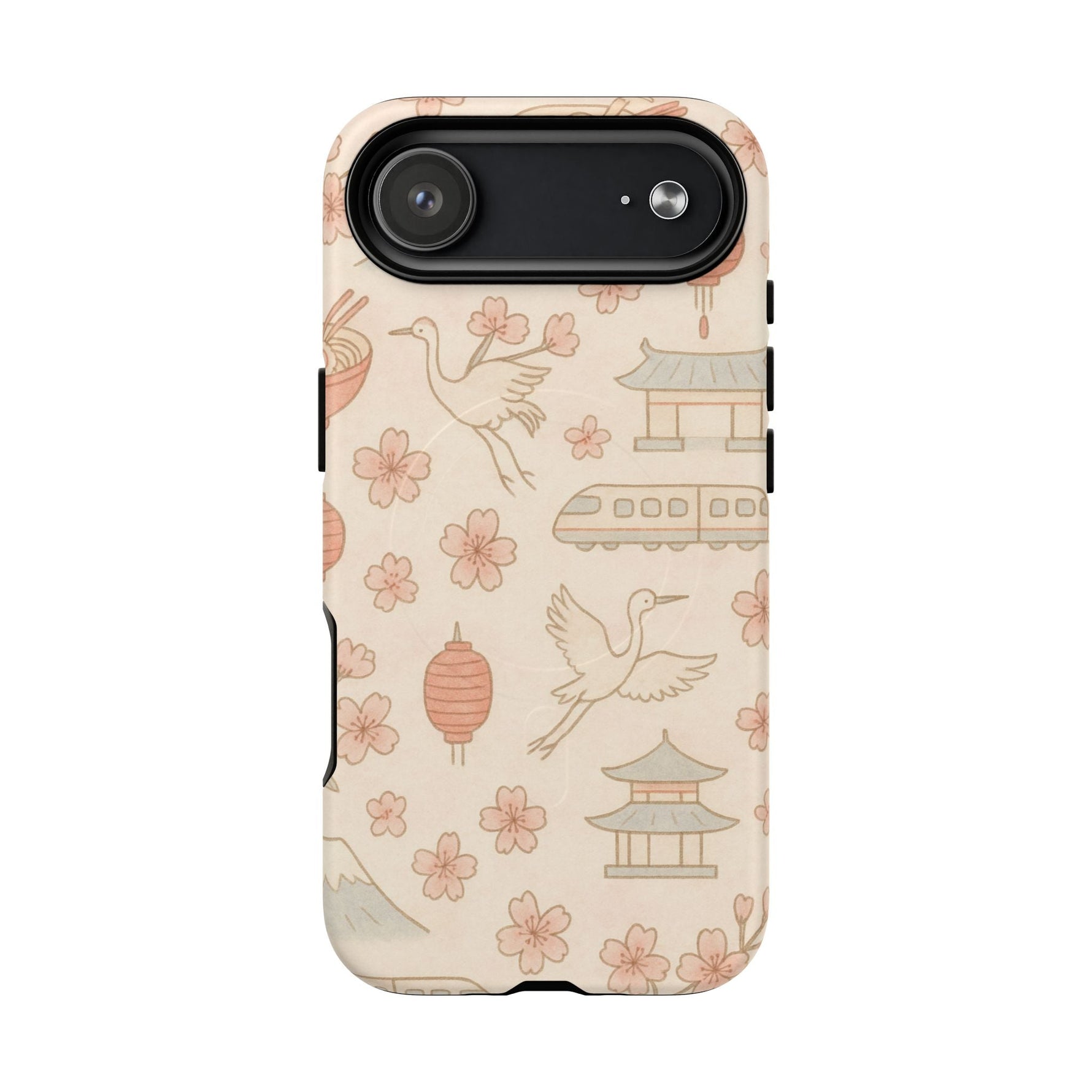 Japan Hand-Drawn Cherry Blossom iPhone Case with MagSafe  Shamo's iPhone 17 Air / Matte