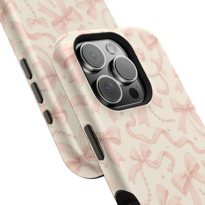 Coquette Bows Pattern iPhone Case | MagSafe