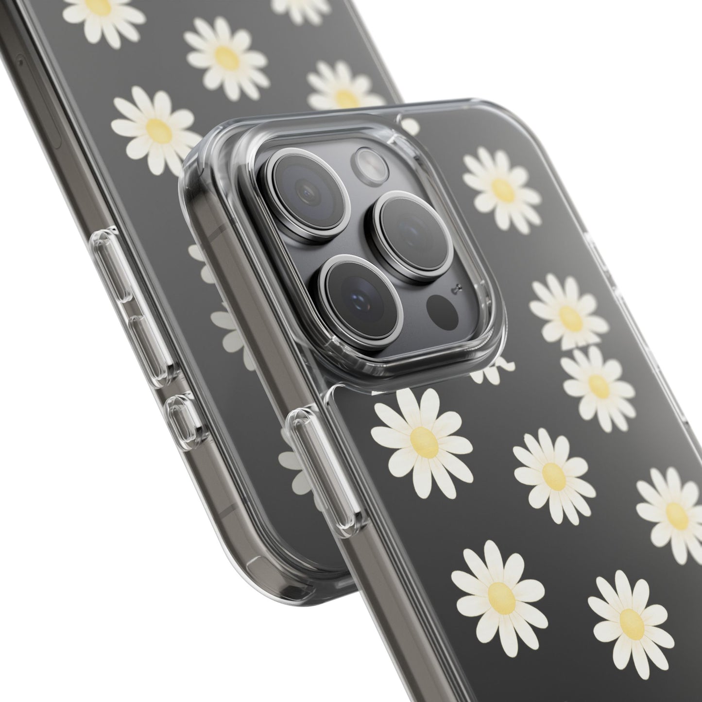 Daisy Floral Clear iPhone Case