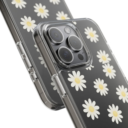 Daisy Floral Clear iPhone Case