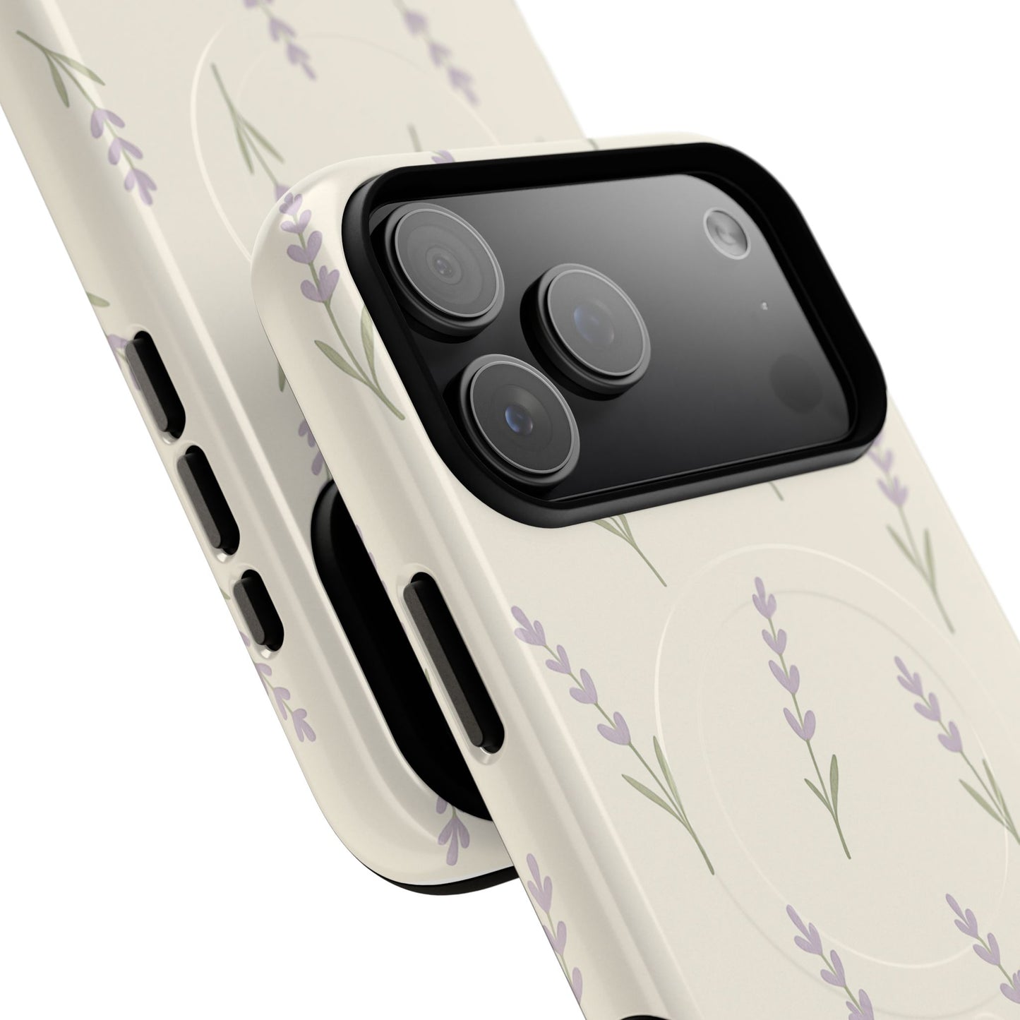 Lavender Minimal Bloom iPhone Case with MagSafe