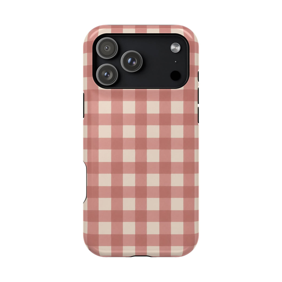 Prairie Gingham MagSafe Phone Case, glossy iPhone 17 Pro Max, rear view