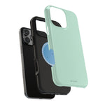 Frosted Mint MagSafe Compatible Impact-Resistant iPhone Case